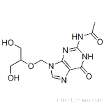 Acétamide, N- [6,9-dihydro-9 - [[2-hydroxy-1- (hydroxyméthyl) éthoxy] méthyl] -6-oxo-1H-purine-2-yl] - CAS 84245-12-5